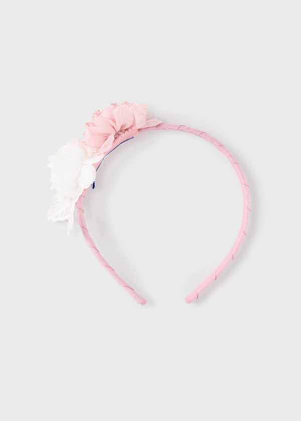 10676 - Flowers headband for baby girl - Dahlia