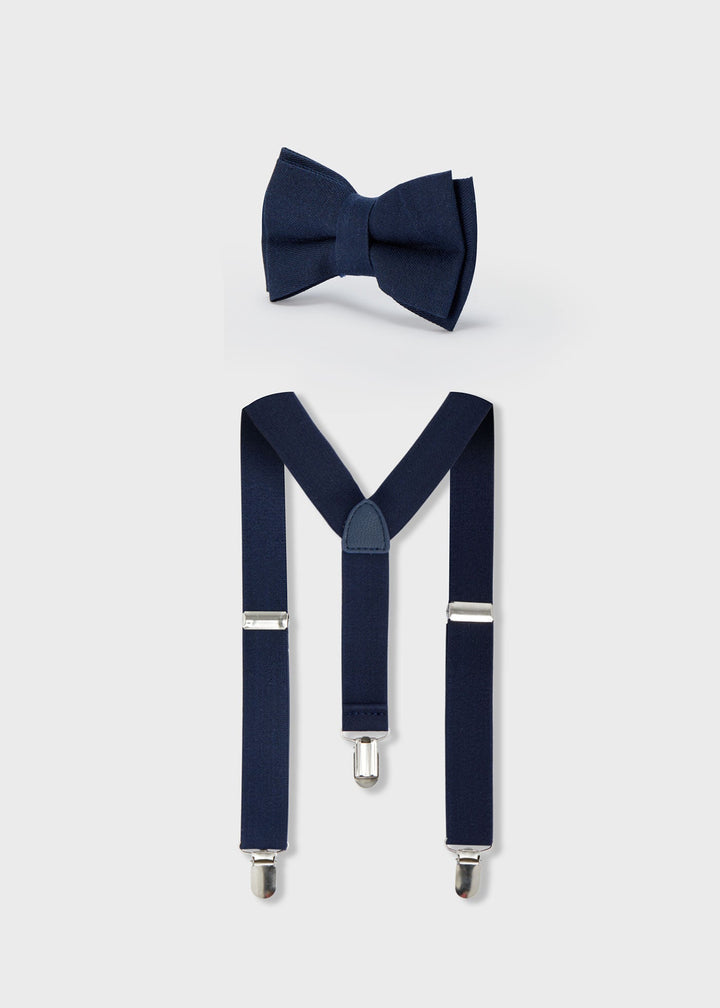 10738 - Bowtie & suspender set for boy - Navy - Kids Chic