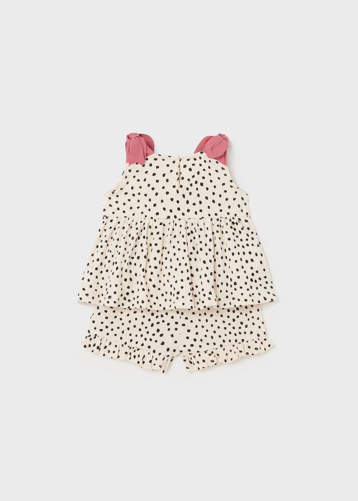 1228 - Bambula shorts set for baby girl - Chickpea - Kids Chic