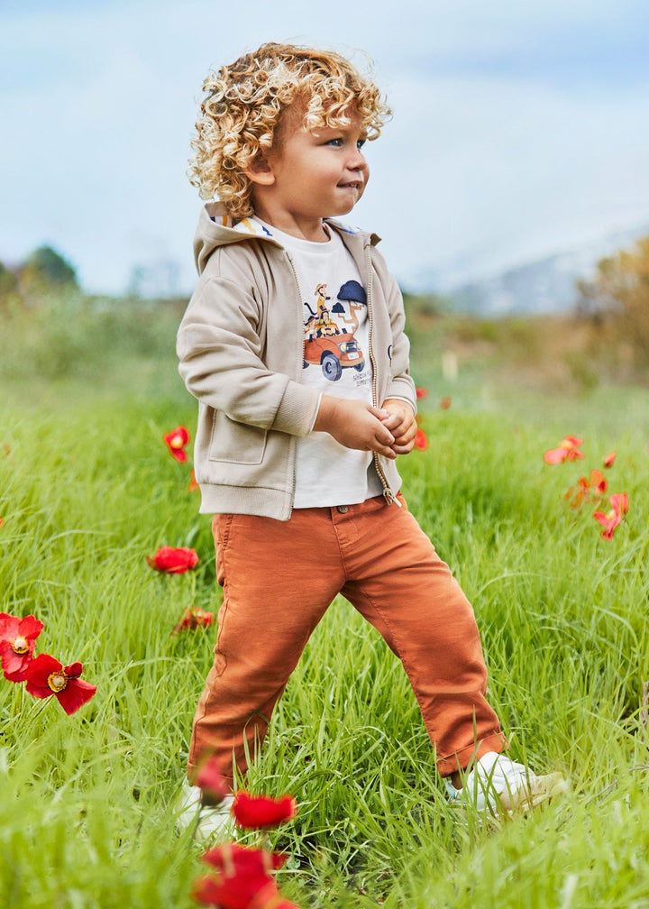 Mayoral Linen Relax Pant in clay for kids.