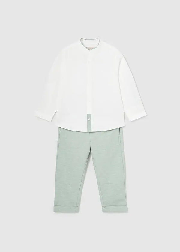 Linen Shorts Set For Baby Boy- Mayoral kids clothing - Summer collection