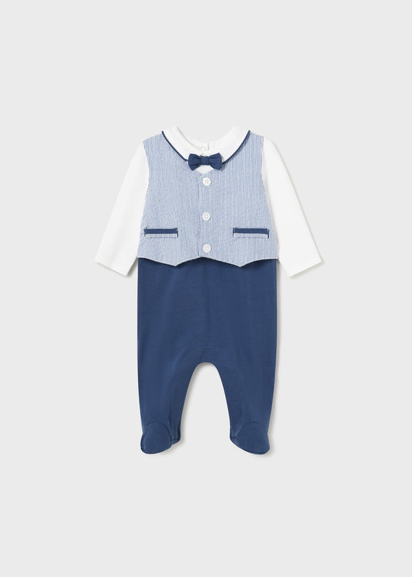 Mayoral Bodysuit in blue for babies.