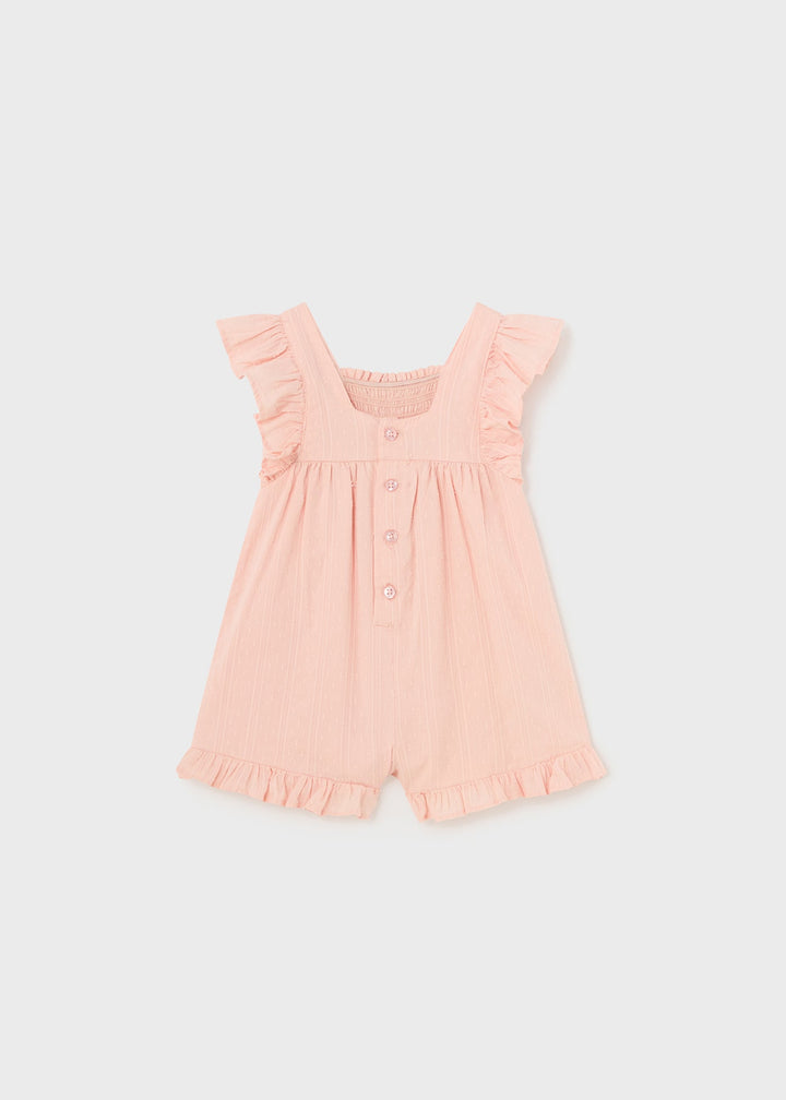 Mayoral Romper in cake color for baby girls.