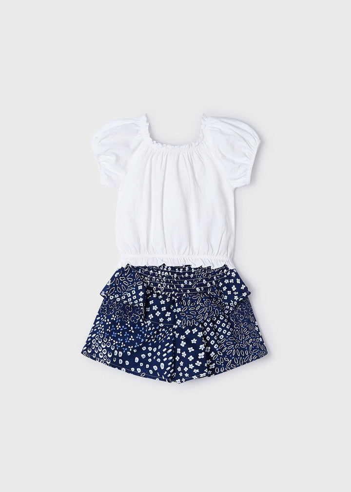 3260 - Flutter shorts set for girl - Ink - Kids Chic