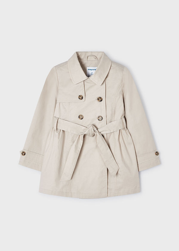 Sand-Colored Mayoral Raincoat for Kids - Waterproof Elegance at Kids Chic.