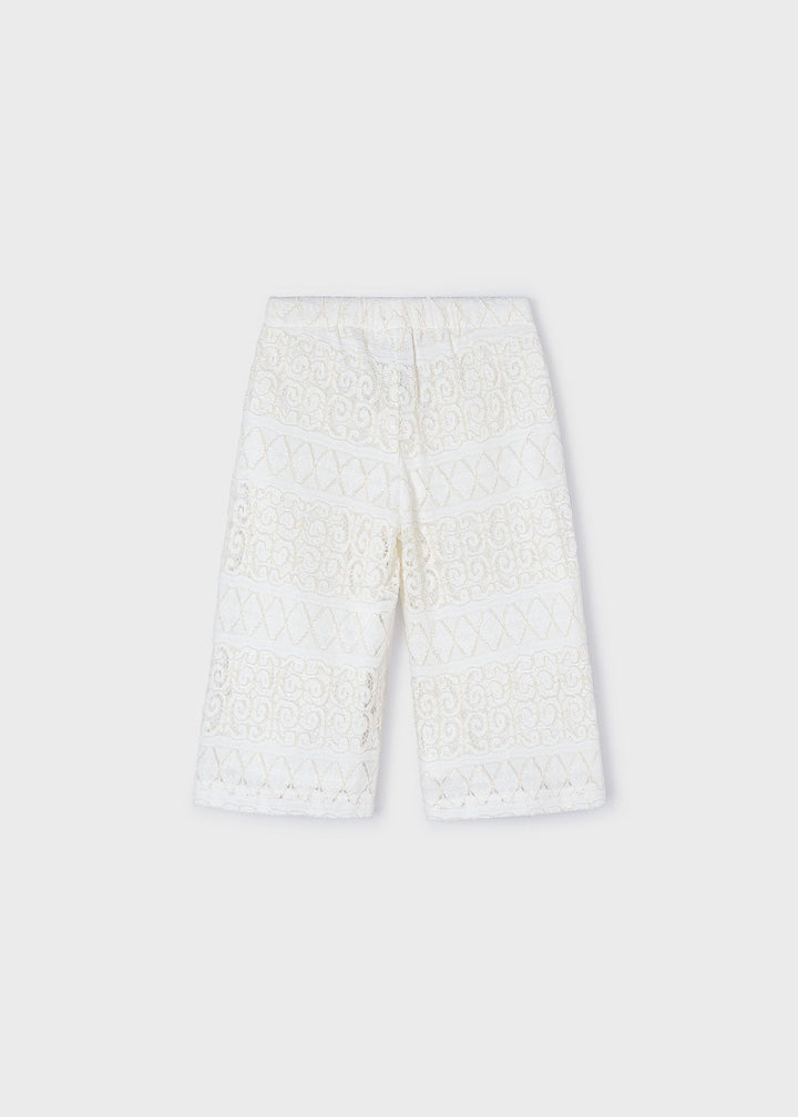 3529 - Lace pants for girl - Natural - Kids Chic