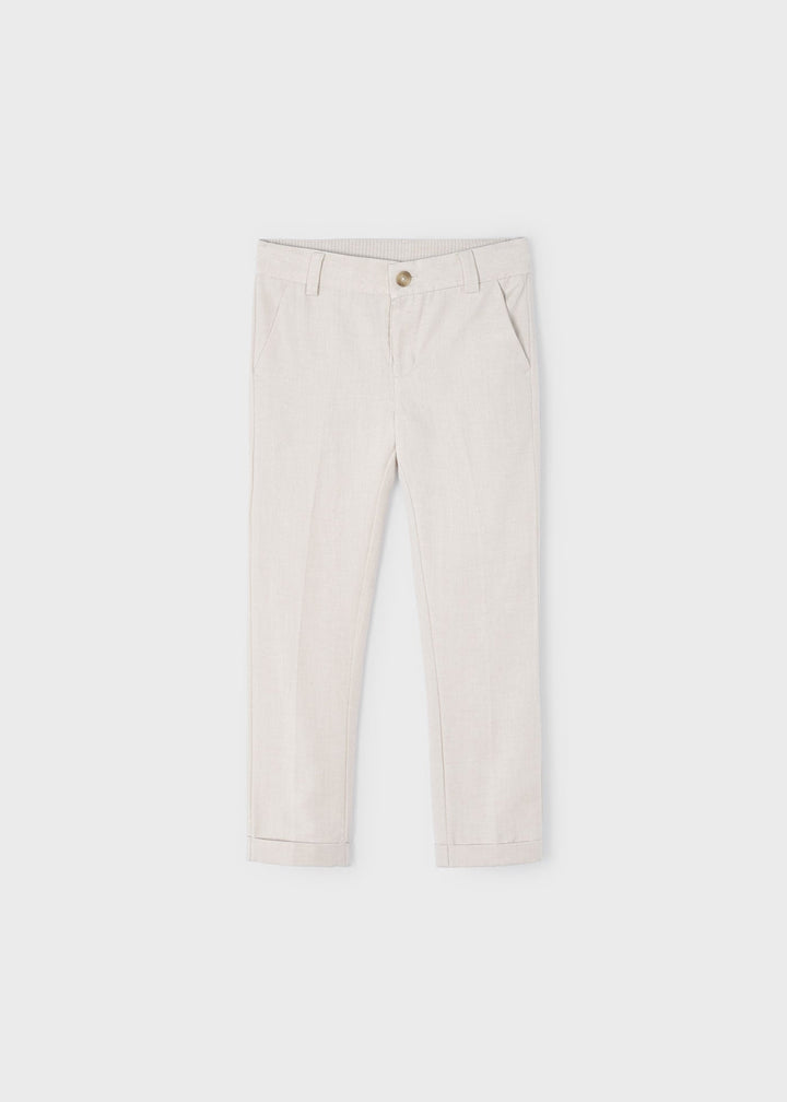 Linen suiting pants for boy- Mayoral kids clothing - Summer collection