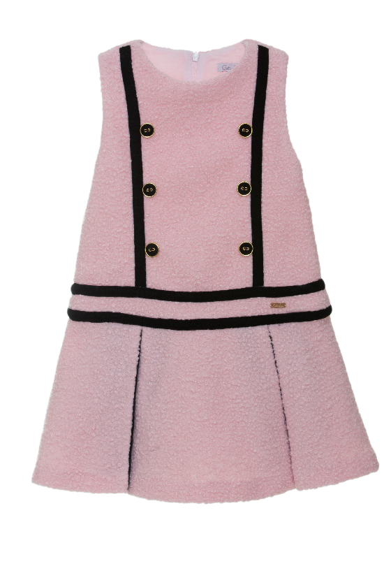 Patachou Girls Dress with Sweater - Pink Patachou