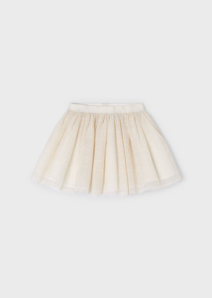 3901 - Tulle skirt for girl - Almond - Kids Chic