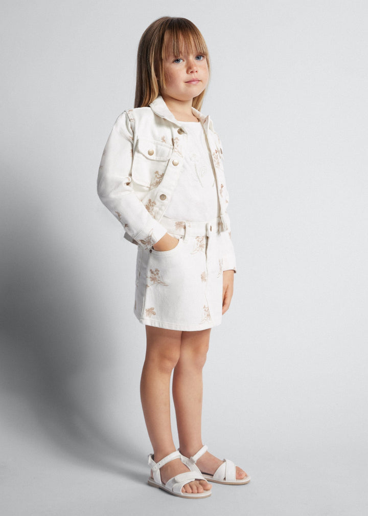 Classic Cream Skirt for Girls by Mayoral - Versatile and Stylish at Kids Chic.