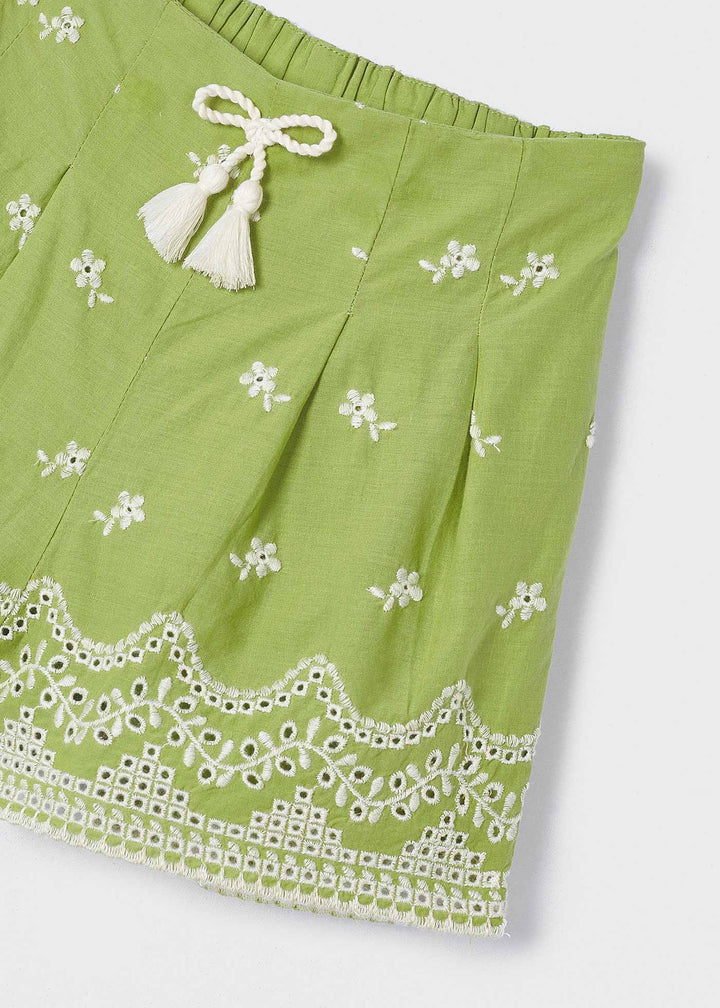 Apple Green Mayoral Skirt for Active Girls - Comfort and Style Combined at Kids Chic.