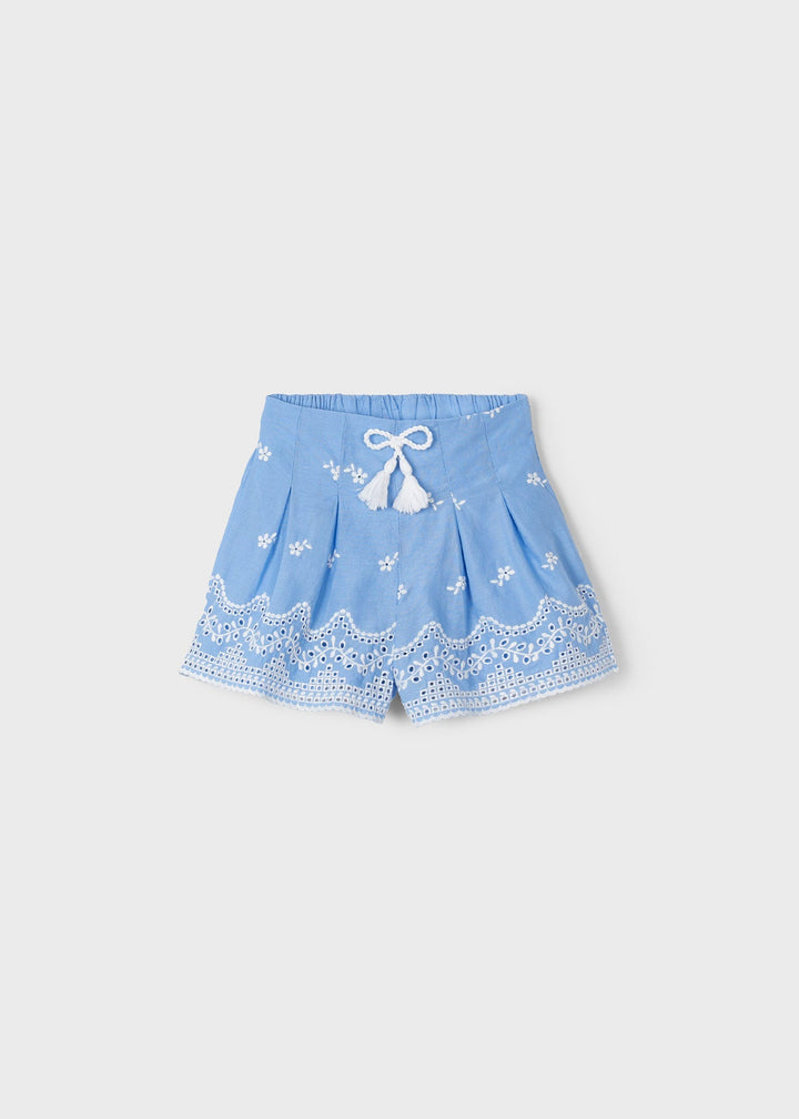 Indigo Blue Skort by Mayoral for Girls - Sporty Chic with Comfort at Kids Chic.