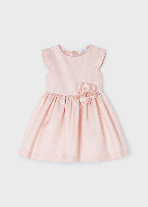 Sophisticated Ecru Dress for Girls by Mayoral - Timeless Style and Comfort at Kids Chic.