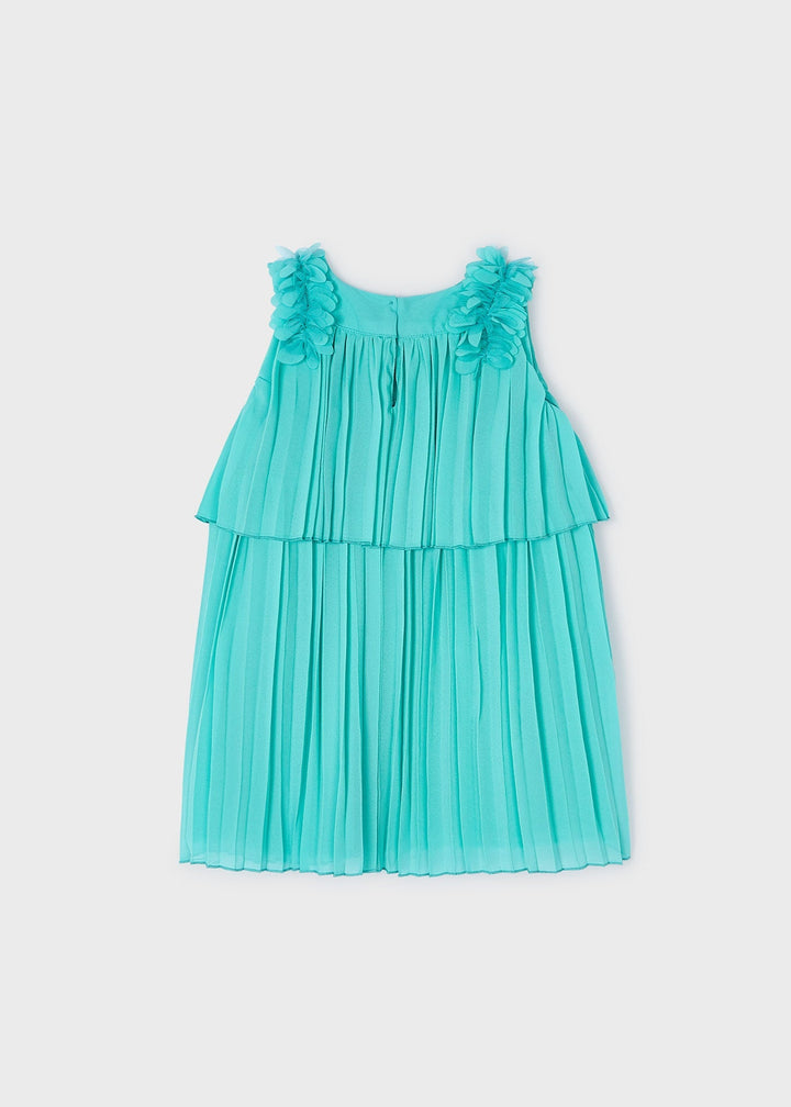 3920 - Pleated dress for girl - Jade - Kids Chic