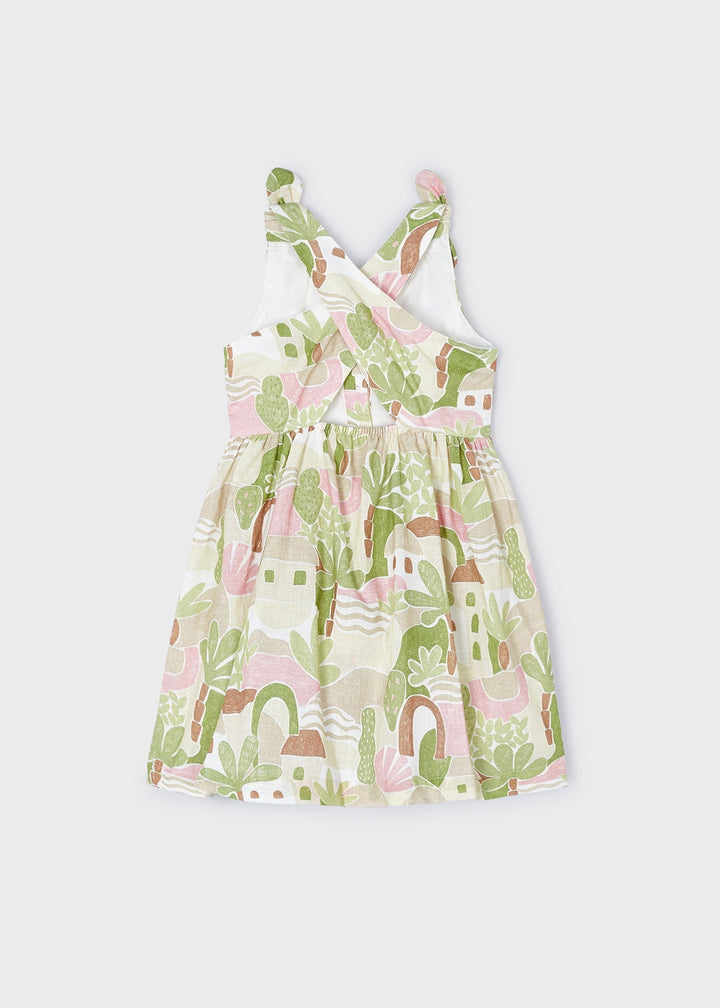 3932 - Printed dress for girl - Apple - Kids Chic