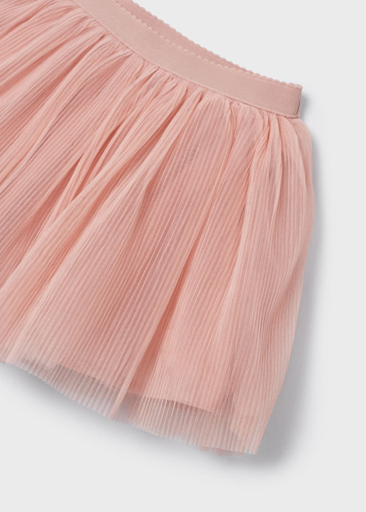 3953 - Tulle skirt set for girl - Ecru - Kids Chic