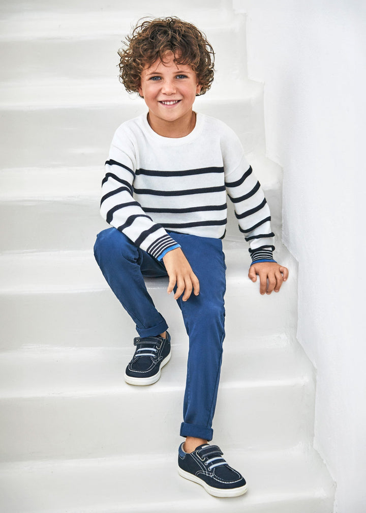 Twill basic trousers for boy- Mayoral kids clothing - Summer collection
