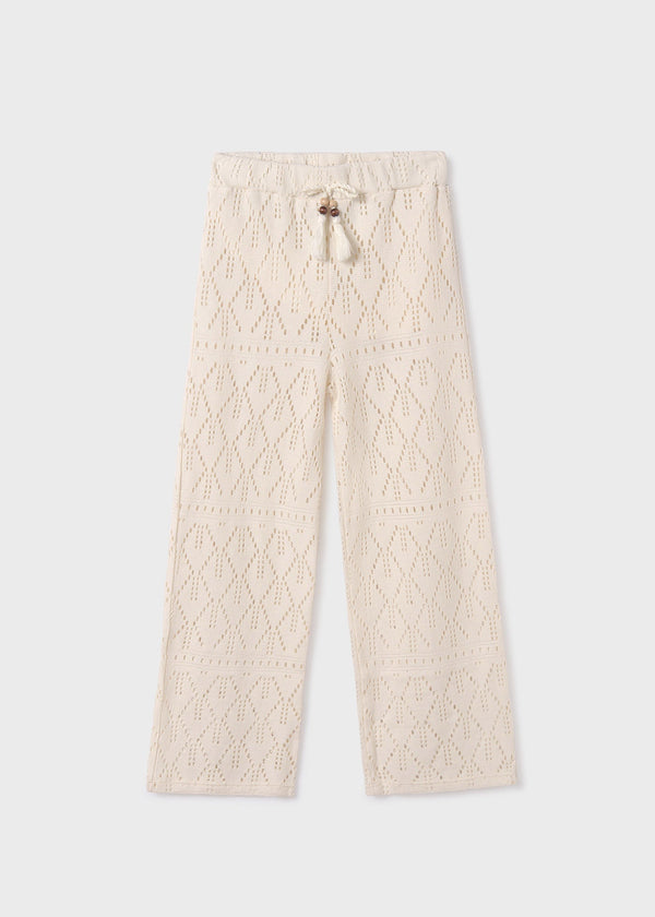 Openwork pants for teen girl- Mayoral kids clothing - Summer collection