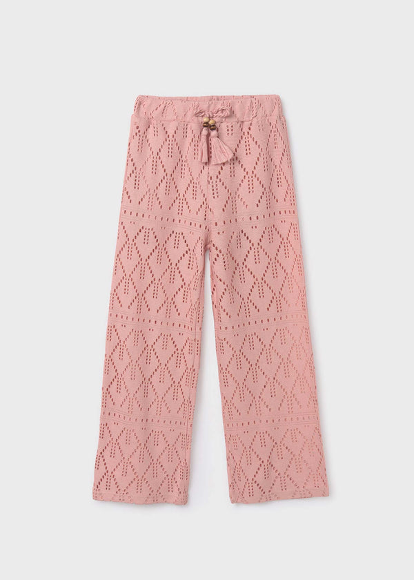Openwork pants for teen girl- Mayoral kids clothing - Summer collection