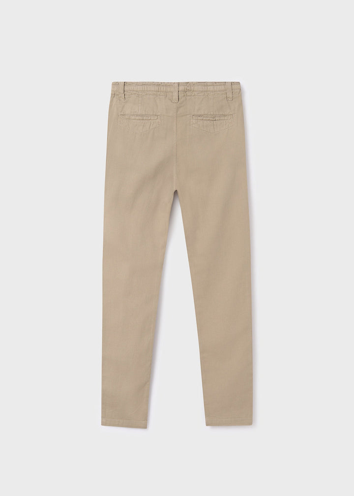 6506 - Linen pants for teen boy - Camel - Kids Chic