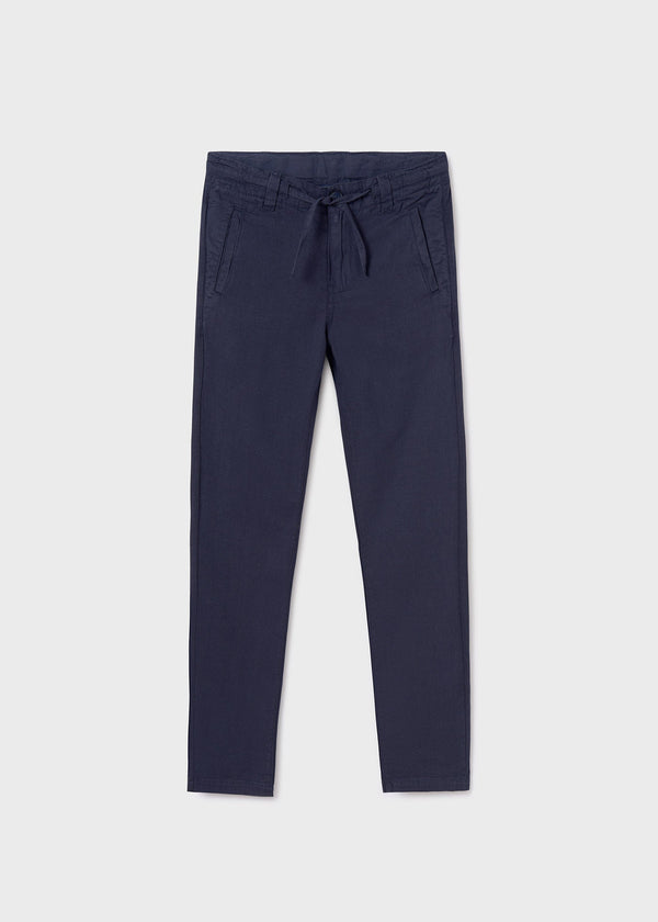 Navy Mayoral Linen Pants for Boys - Premium Casual Wear at Kids Chic.