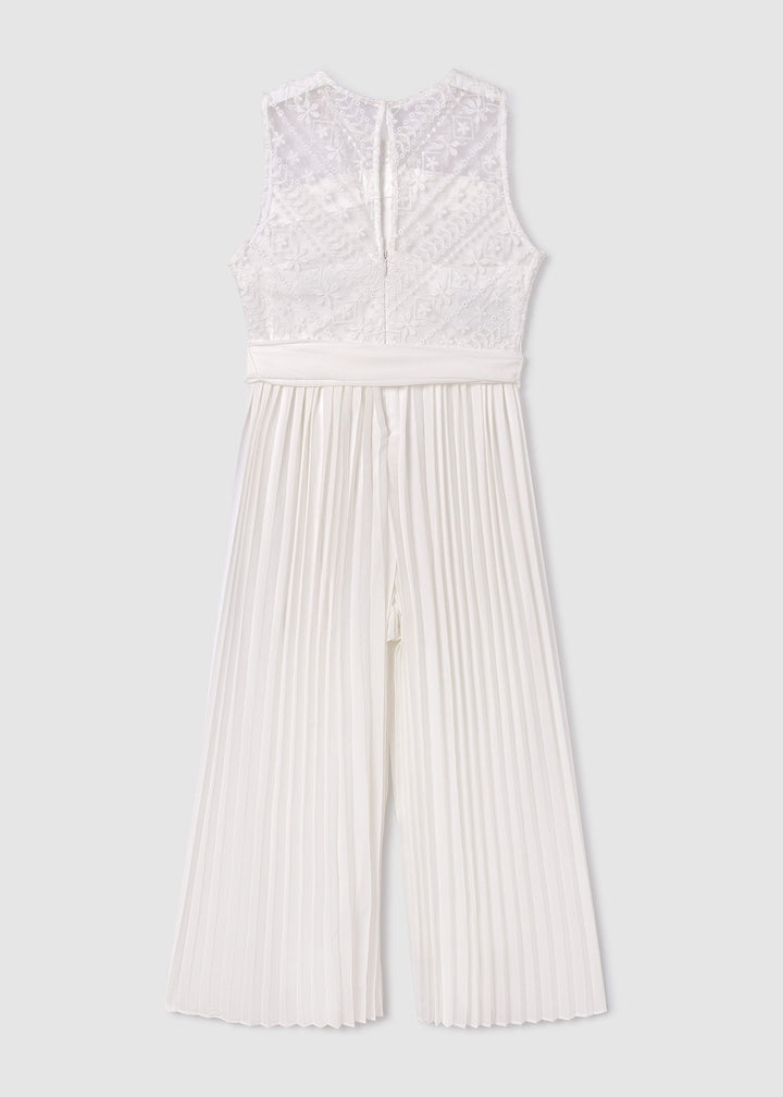 Pleated jumpsuit for teen girl- Mayoral kids clothing - Summer collection
