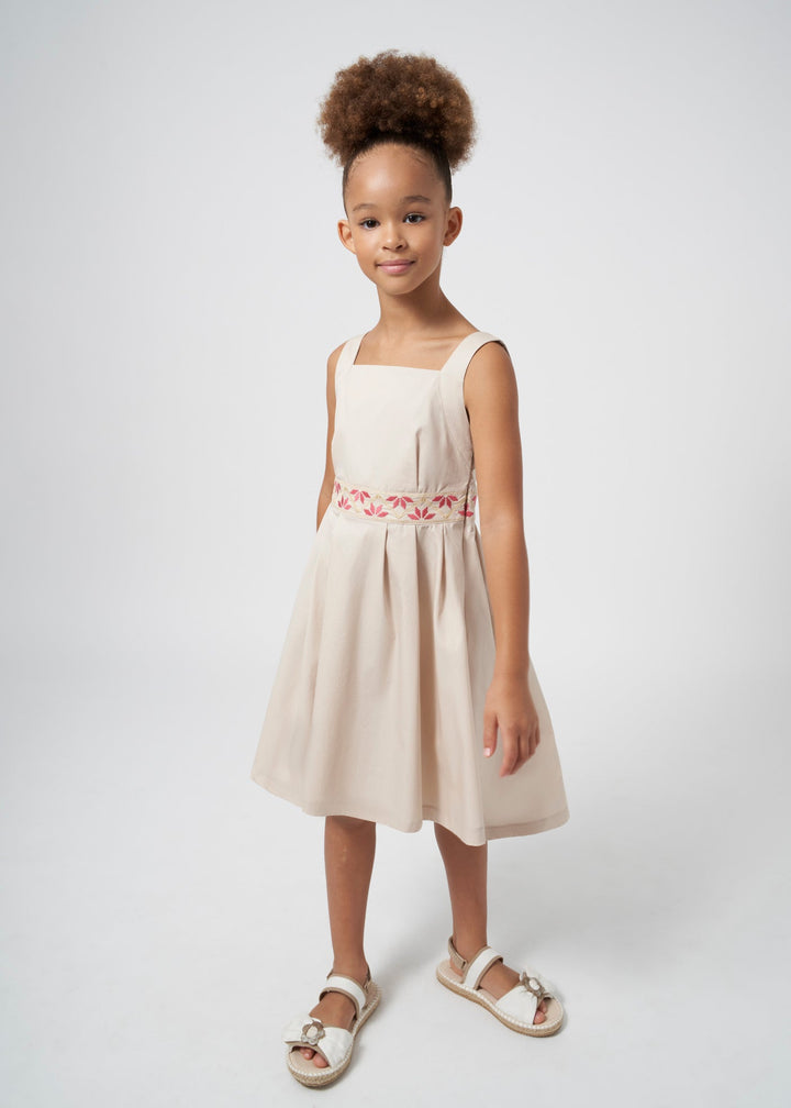 Embroidered dress for teen girl- Mayoral kids clothing - Summer collection