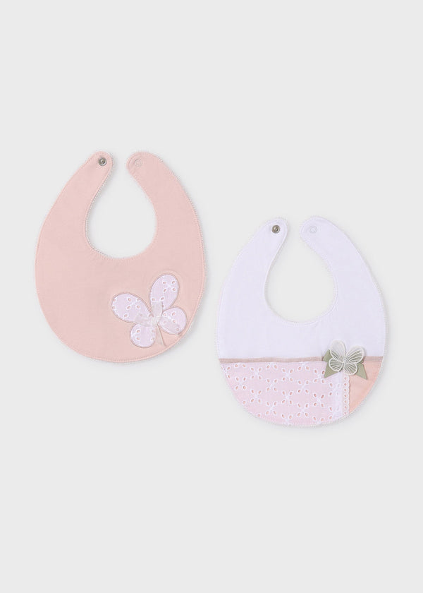 9416 - 2 bibs set - Nude - Kids Chic