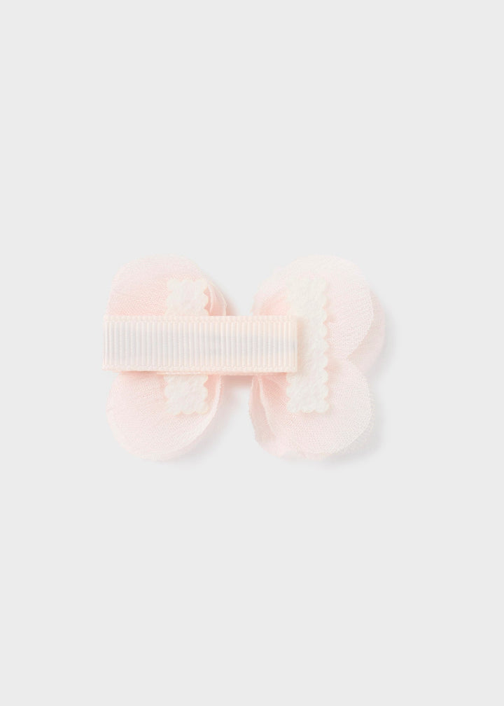 9727 - Headband & clip set for newborn girl - Nude - Kids Chic