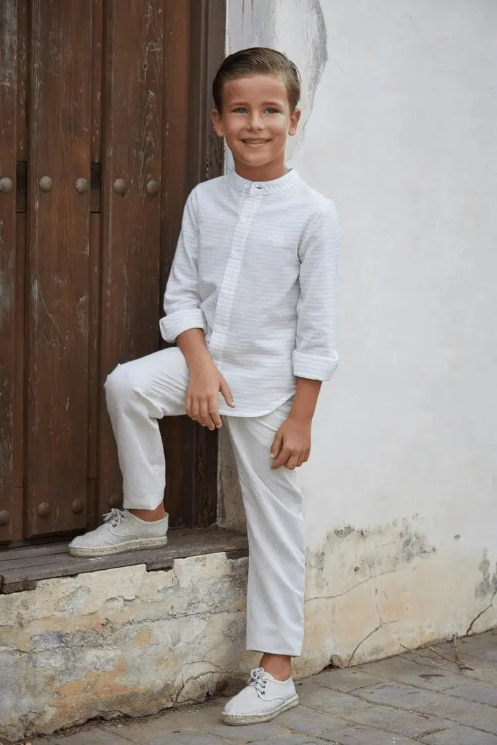 Boy Flor Del Desierto Trousers-Sand Tutto Piccolo