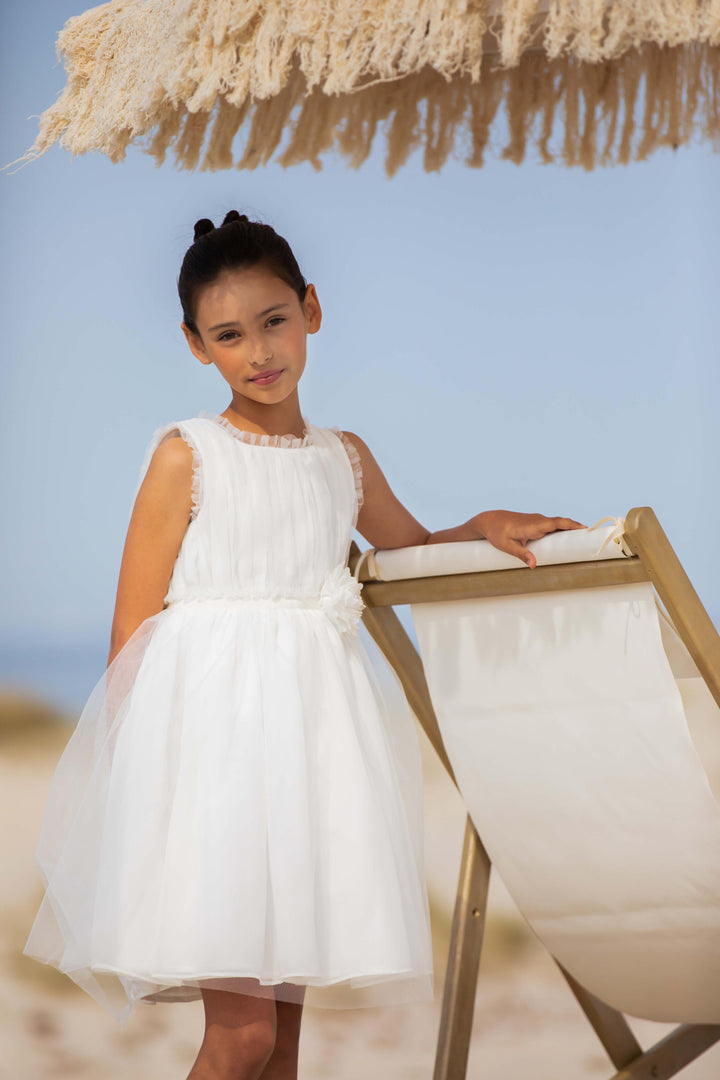 Dress Kids Girl Party Gold - Ivory - Kids Chic