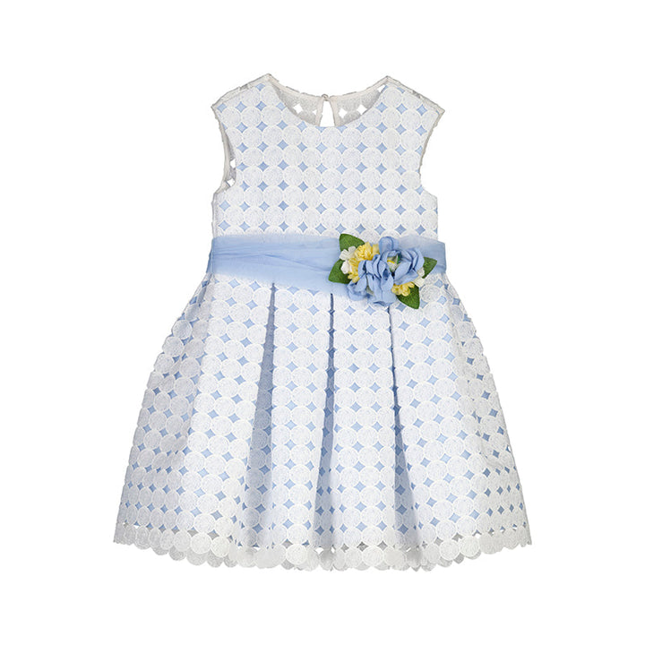 Embroidered dress - Sky blue - Kids Chic