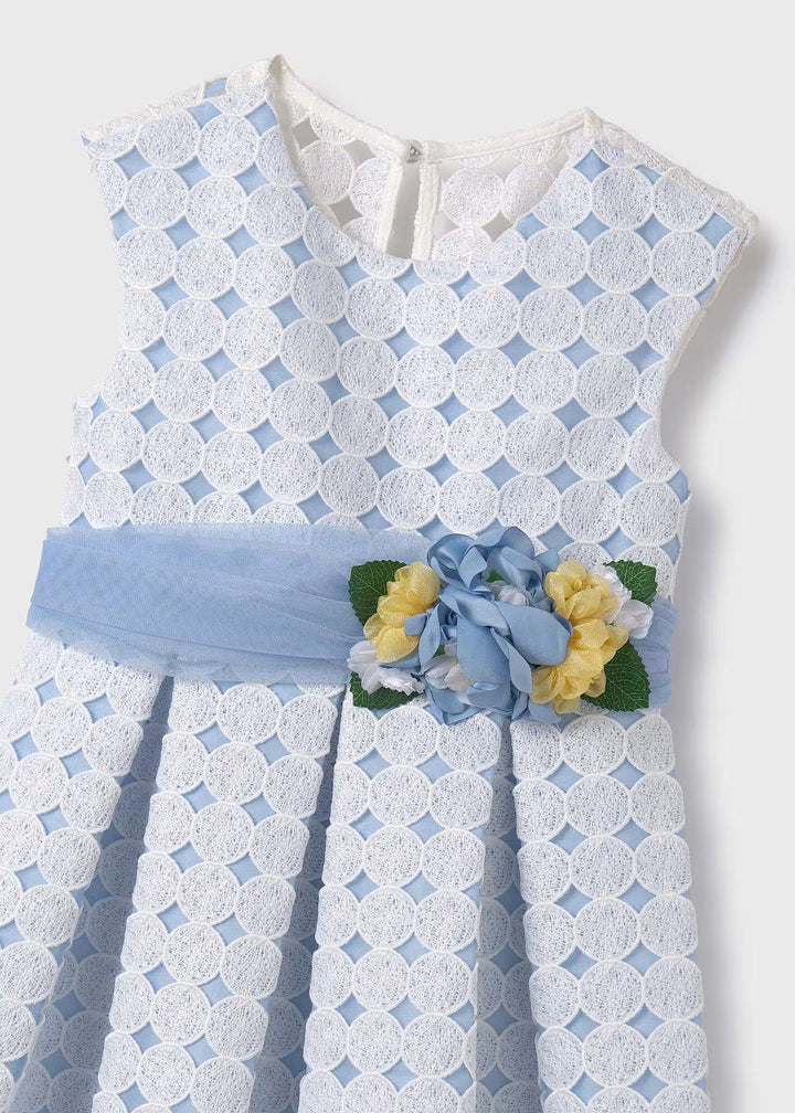 Embroidered dress - Sky blue - Kids Chic