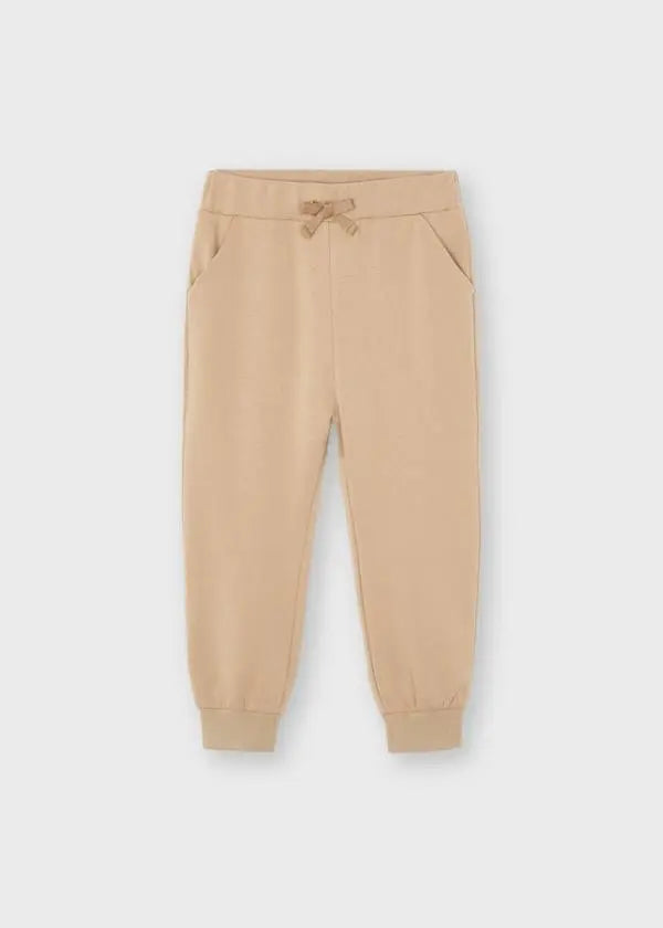 Fleece jogger pants for girl - Camel Mayoral