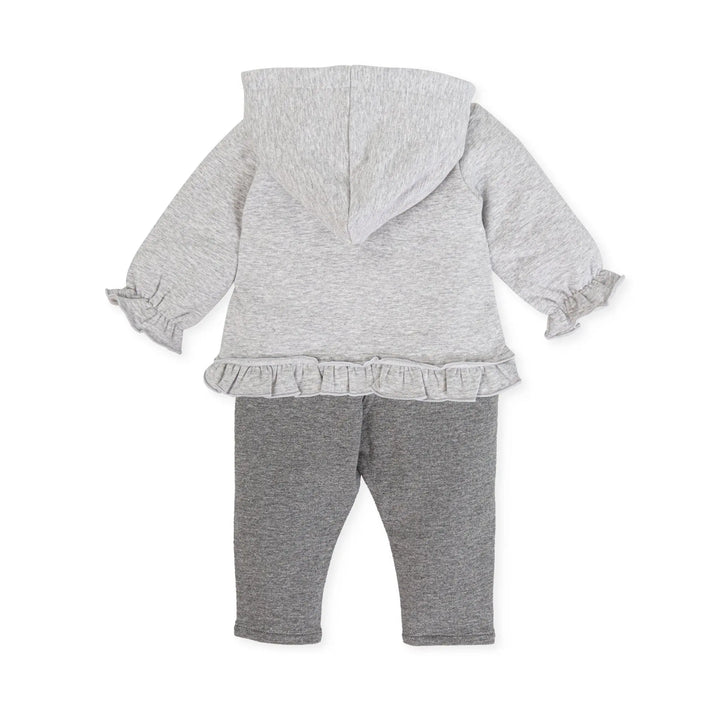 Girl Cotton 2 Pieces set - Grey Tutto Piccolo