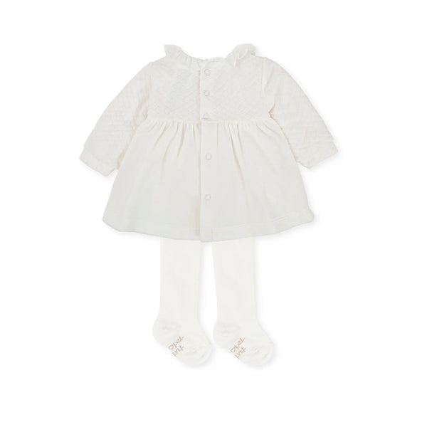 Girl Dress - White Tutto Piccolo