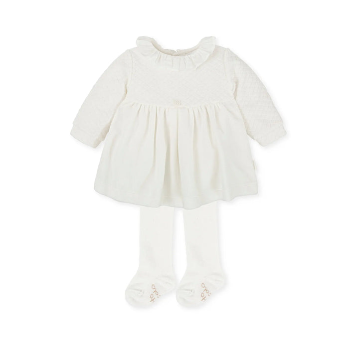 Girl Dress - White Tutto Piccolo