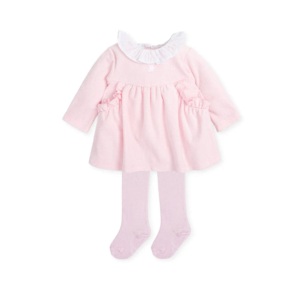 Girl Dress with tights - Pink Tutto Piccolo