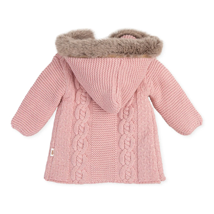 Girl Knitted Coat - Pink Tutto Piccolo