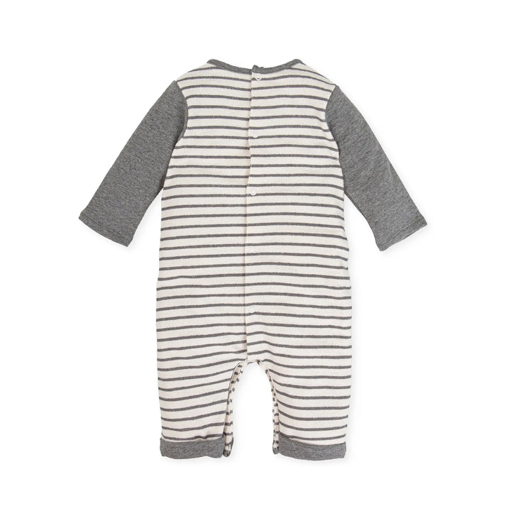 Knitted Dungaree - Black and White Tutto Piccolo