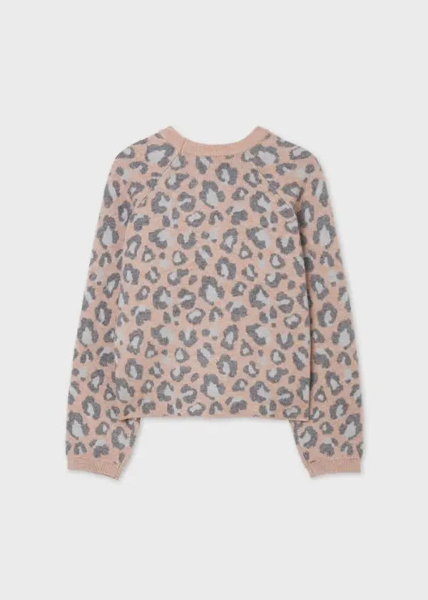 Leopard print sweater for teen girl - Makeup Mayoral