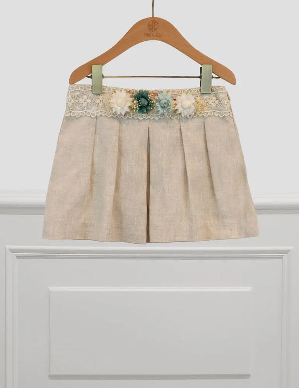 Linen Shorts for Girl Linen Abel and Lula