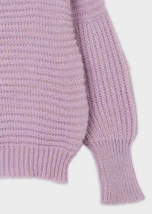 Perkins collar sweater for teen girl - Lilac Mayoral