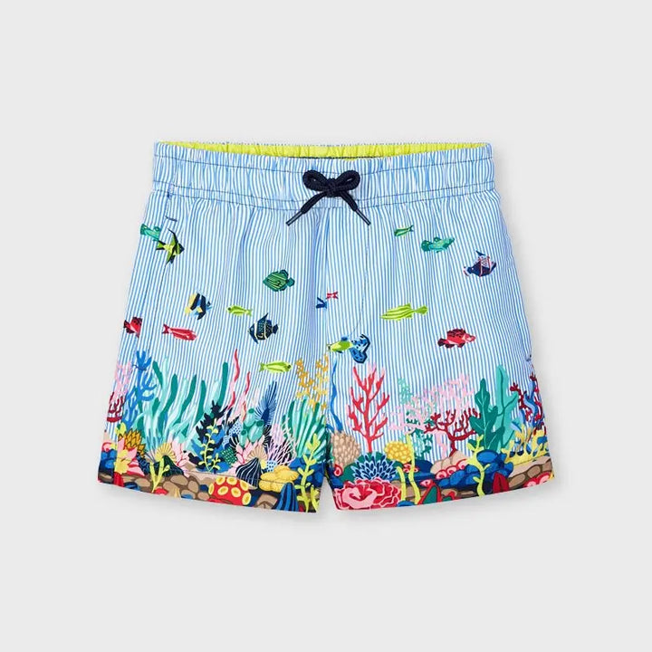Printed Swim Shorts for Boy Lightblue Mayoral