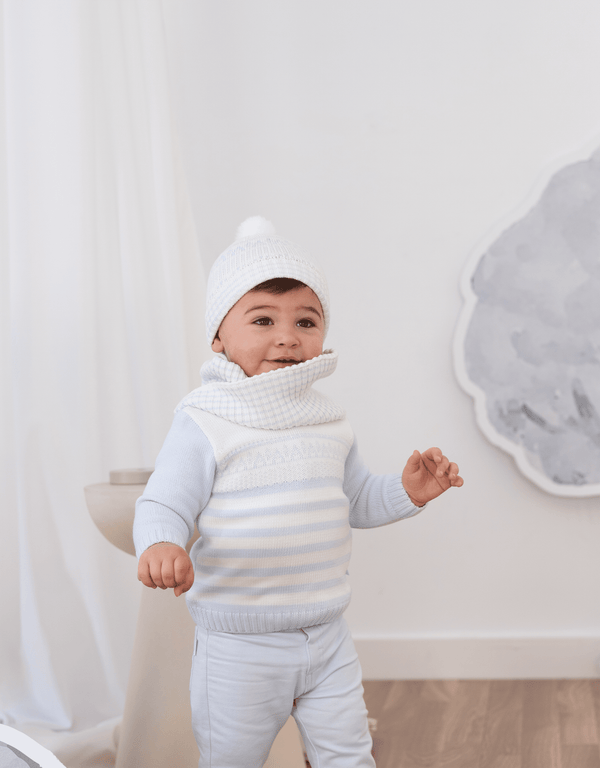 SKY BLUE BOYS STRIPED JUMPER