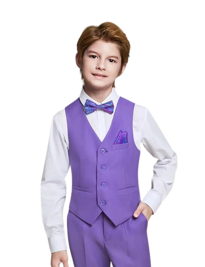 Suit for Boys: 5 Pieces Set Lavender 🪡 🧵Proudly made in Canada 🇨🇦 Kids Chic