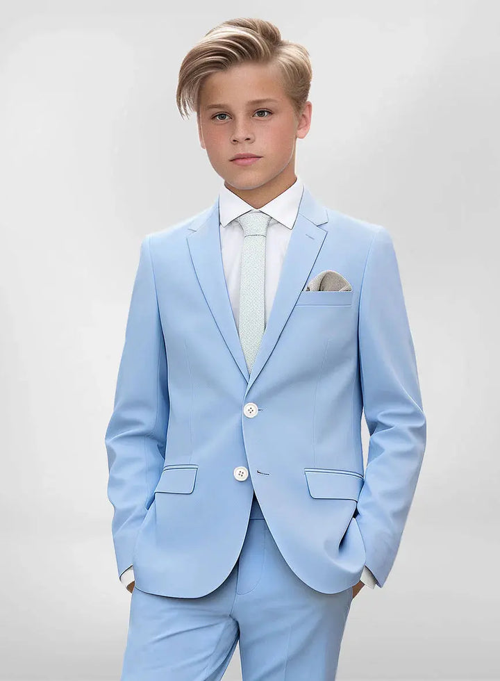 Suit for Boys: 5 Pieces Set Light Blue Kids Chic