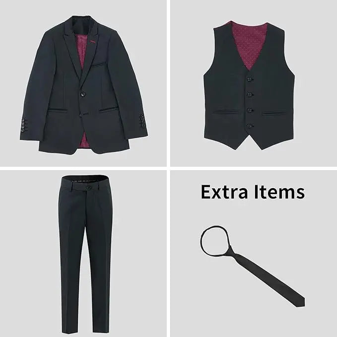 Suit for boys: 3 pieces Set - Black Kids Chic