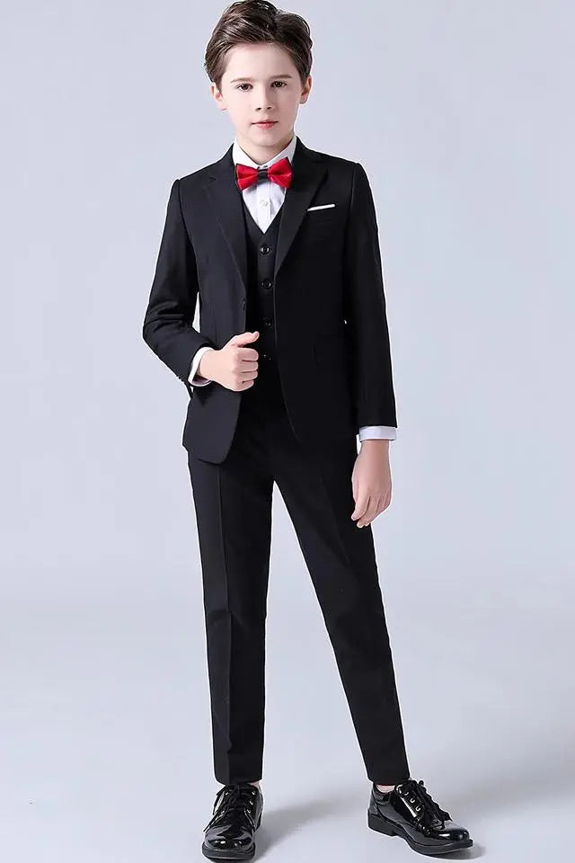 Trendy Black 3-Piece Boys Suit at Kids Chic