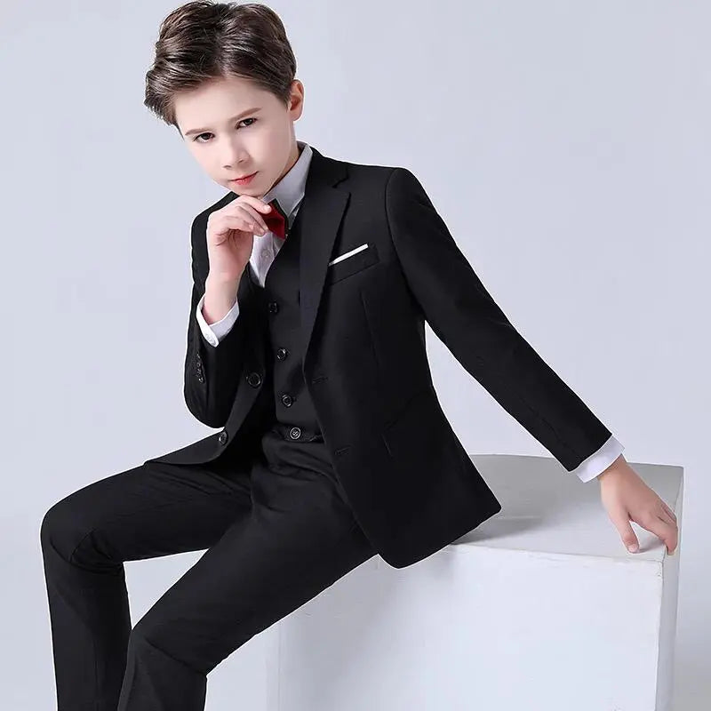 Boys black suit jacket sale